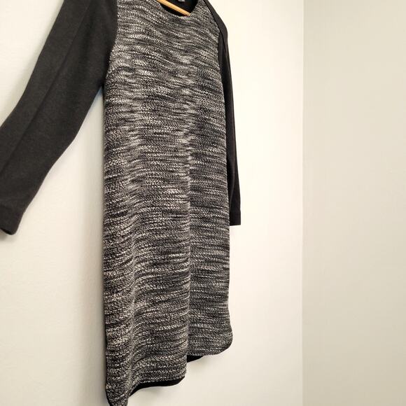 Vince Shift Dress Women's XS Dark Gray Tweed Boucle Pockets Wool Blend Lined - Picture 4 of 14